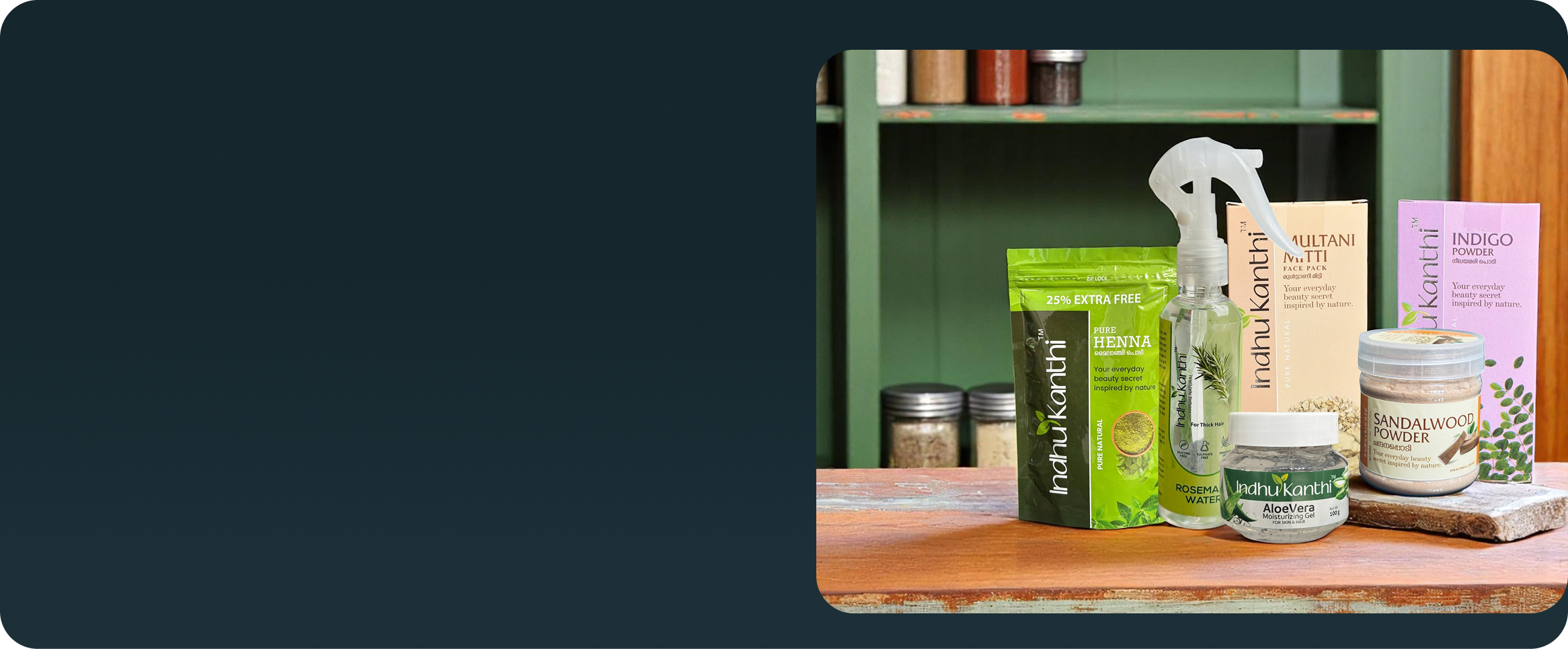 Herbal products background